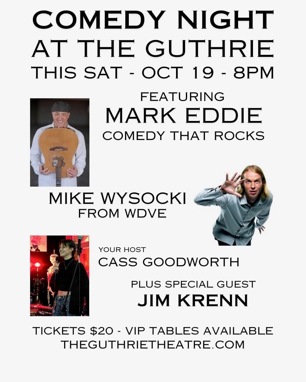 Comedy that Rocks at The Guthrie Theatre