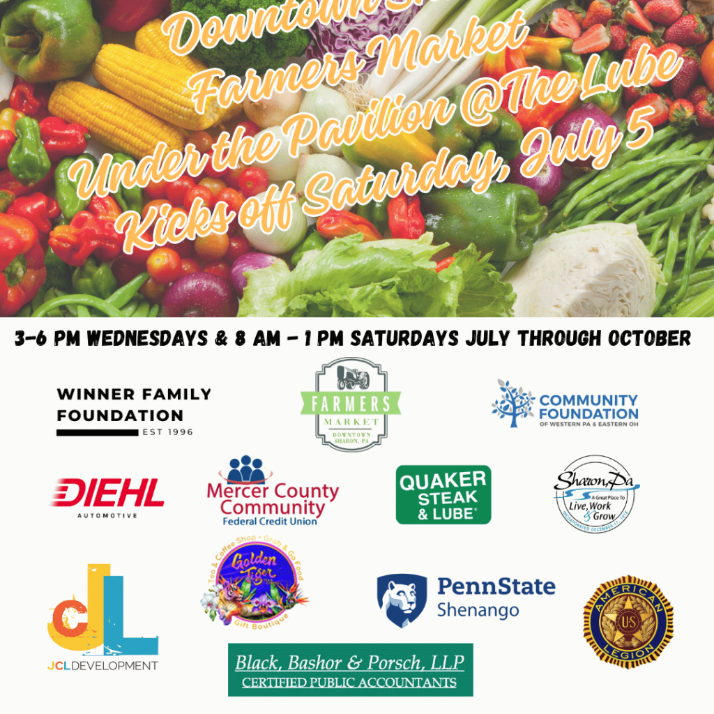 Upcoming Community Markets to Visit in Mercer County, PA