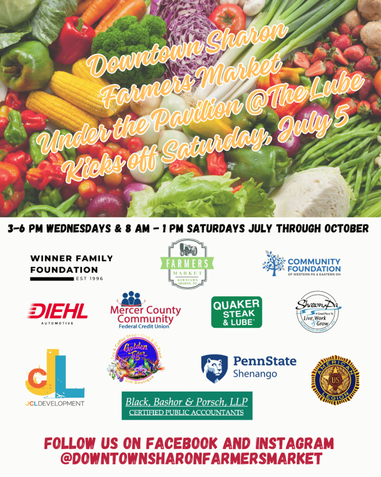 Upcoming Community Markets to Visit in Mercer County, PA