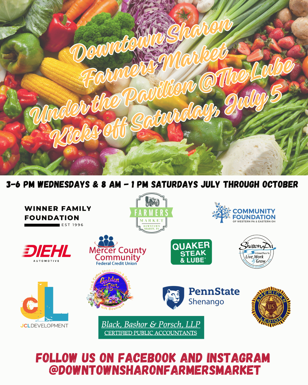 Upcoming Community Markets to Visit in Mercer County, PA
