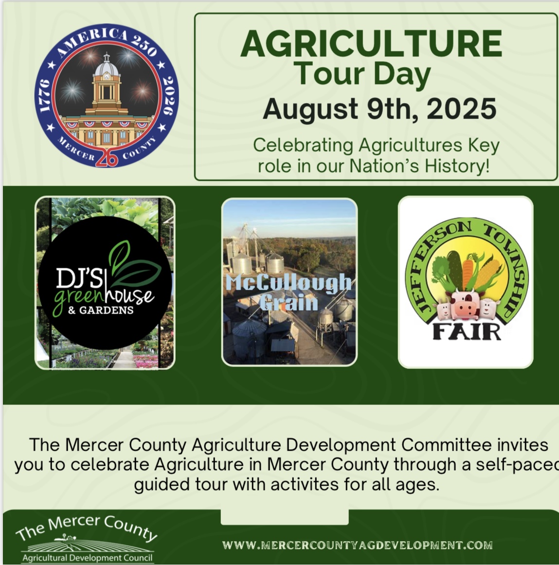Celebrate Agriculture in Mercer County: Join the Free Tour Day on August 9, 2025