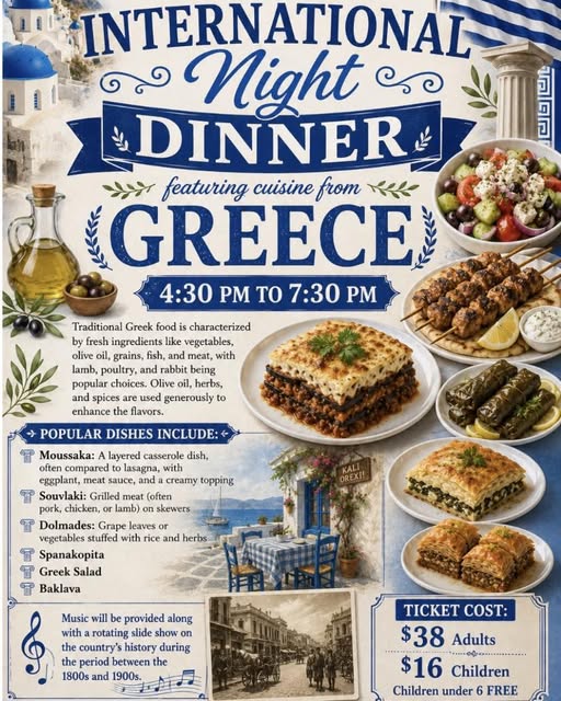 International Night Dinner- Greece