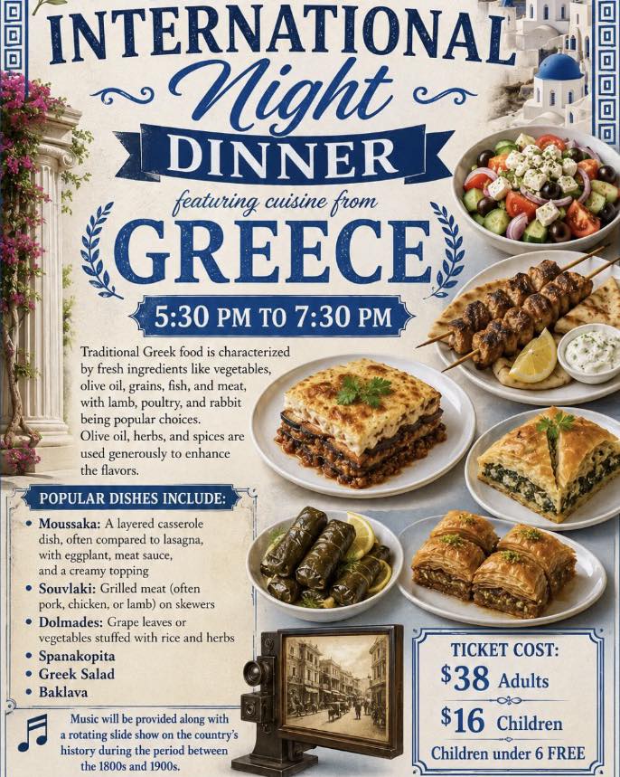 International Night Dinner- Greece