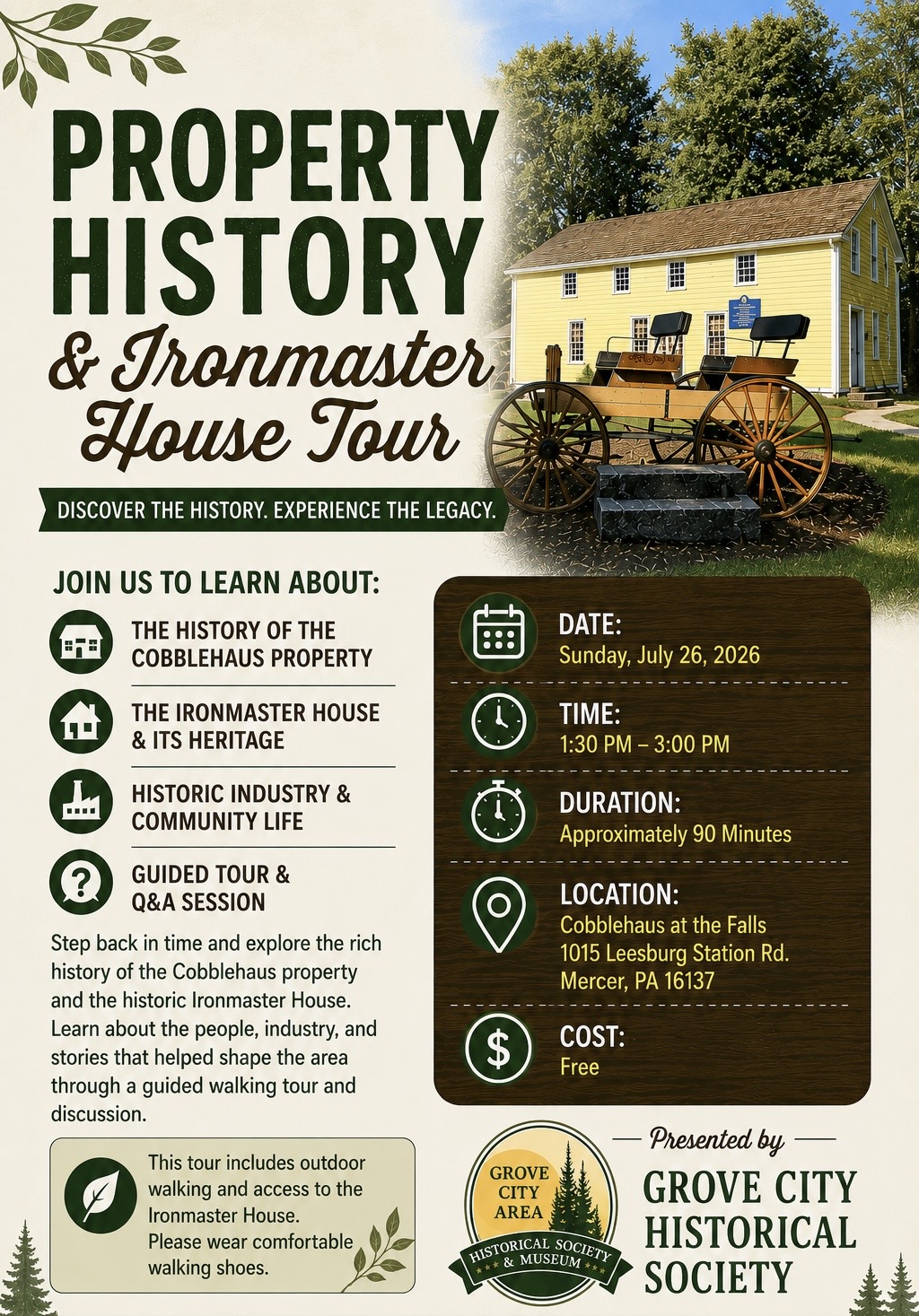 Property History & Ironmaster House Tour