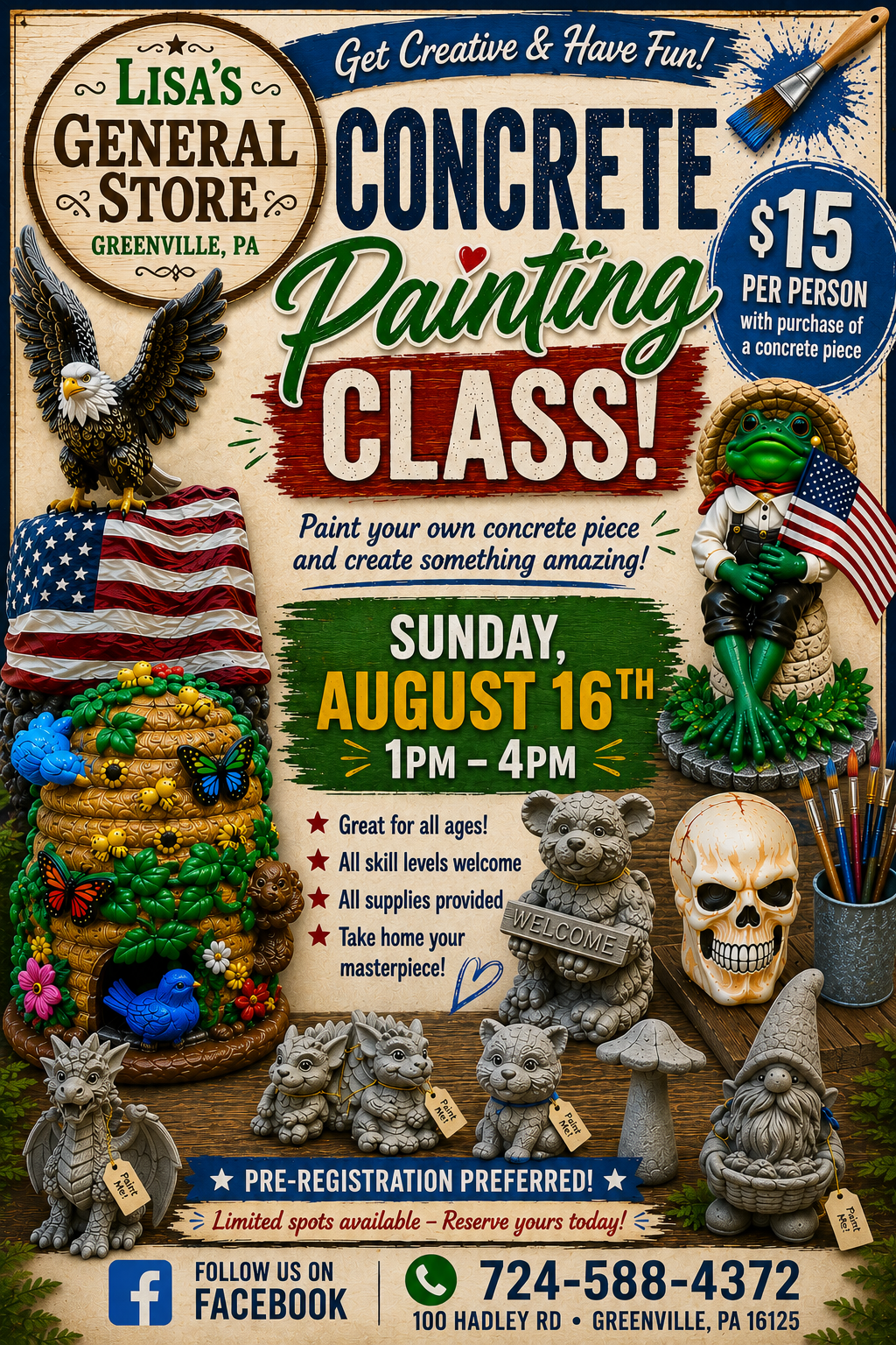 Concrete Painting Class